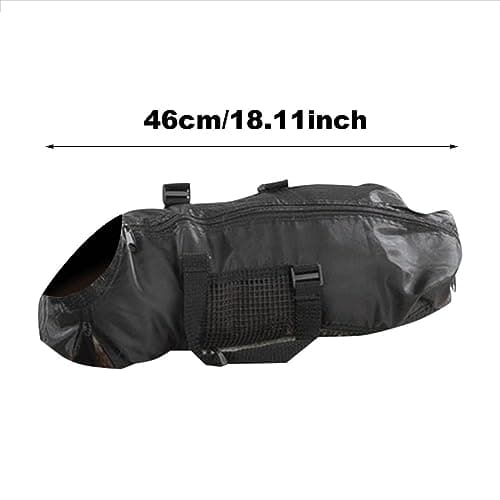 Pet Supply Functional Grooming Bag Restraint for Cats Nail Clipping Cleaning & Bathing Adjustable Hanging with Secure Straps Portable Travel Kit for Home Salon Use (Black, One Size) — view 6