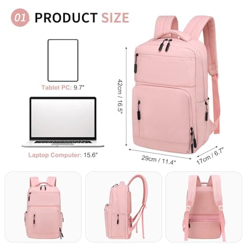 SUIKIHUM Laptop Backpack for Men,Flight Approve Daypack Anti-Theft Rucksack — view 3
