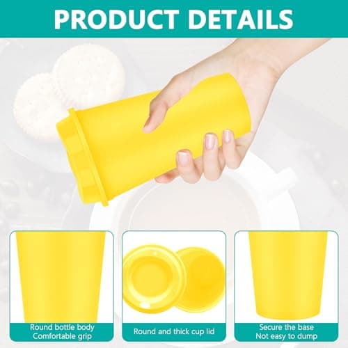 20 Pack 480 ml Reusable Coffee Cups Bulk with Lids for Parties, 10 Colours — view 3