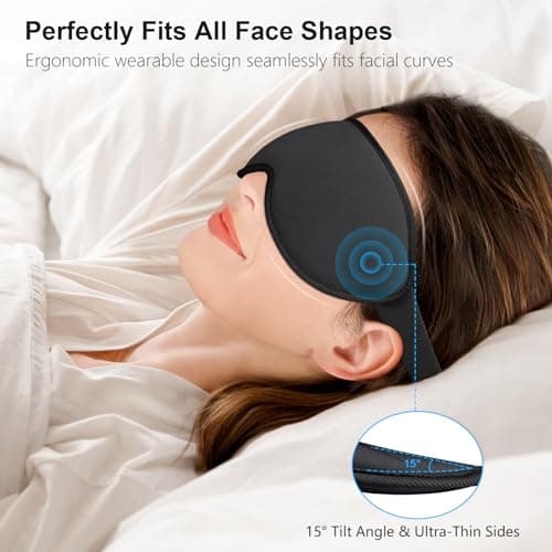 Gritin 100% Light Blocking Sleep Masks for Men&Women-Zero Eye Pressure Mask — view 4