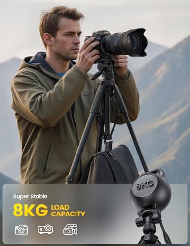 Lamicall 67inch Camera Tripod, [Rapid Leg Deployment] Camera Stand — view 2