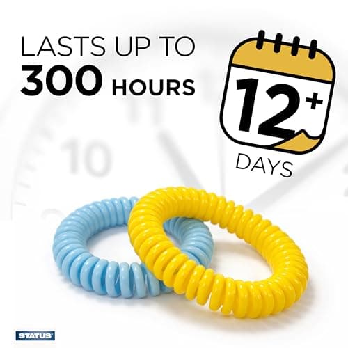 Status Mosquito Repellent Bracelets 2 Pcs, Deet Free, Adjustable Leather Band, Insect Repellent Bracelet, 300+ Hours Mosquito Repellent Protection Suitable for All Ages (SMOSQBAND2PK10) — view 4