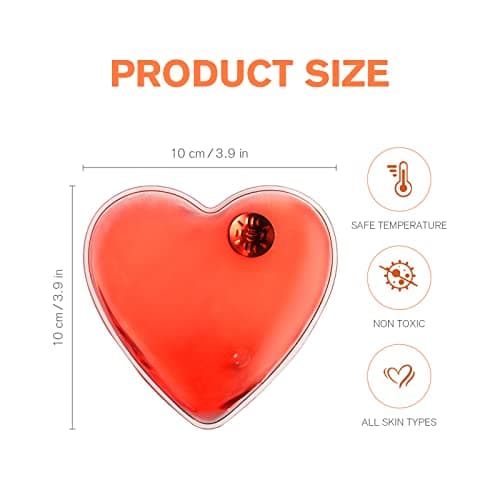 Vicloon Reusable Hand Warmers, 2PCS Instant Hand Warmers, Red Reusable Gel Click Heat Pads for Cold Hands Heat Pads Pocket Warmers — view 2