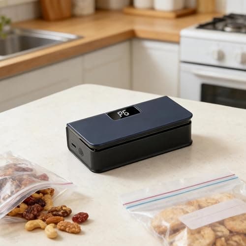 Magnetic Bag Sealing Machine - 6 Level Food Package Resealed Closer, LED Display Portable Heat, Compact Snack Storage Sealings Tool | Bag Sealing Device For Chips Sandwich Fridge Travel — view 3