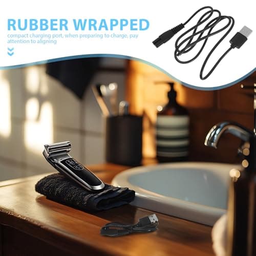 2pcs USB Charging Cord for Men’s Grooming Travel Use — view 3