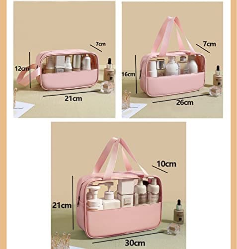 Mikytoper Clear Toiletry Bag 3 pcs, Waterproof Wash Bags Set in PVC — view 2
