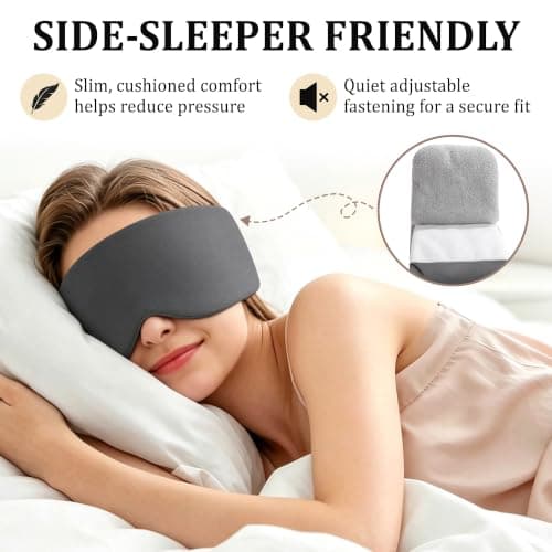 iMaMa Weighted Blackout Sleep Mask, Cooling Eye Mask for Sleep & Travel — view 2