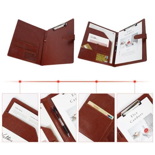 OFFCUP A4 Conference Folder, Leather Portfolio Folder, Portfolio Organiser — view 4