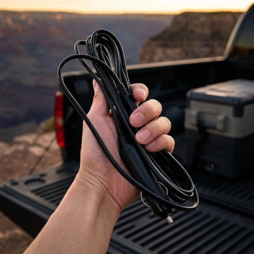 Car Cooler Power Cable Dc12v Copper Rubber Cord for Road Trips — view 6