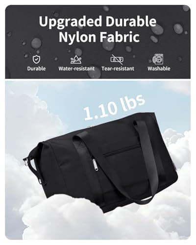 Narwey for Easyjet Cabin Bag 45x36x20 New Easyjet Underseat Foldable Hospital Bag Weekend Overnight Bags for Women Travel Duffel Carry on Luggage for Men 25L (Black) — view 4