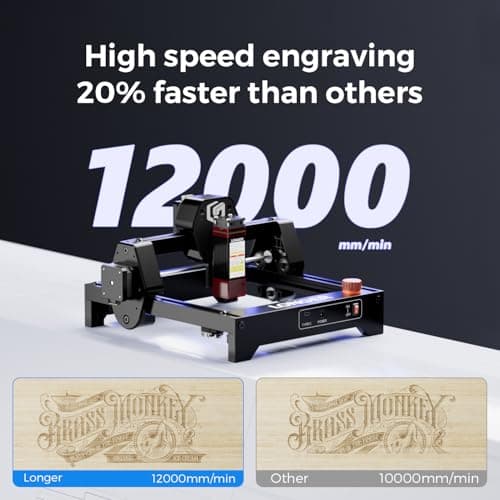 LONGER Ray5 Mini Laser Engraver 2.5W WiFi,130×140mm,Wood,paperboard,Leather — view 3