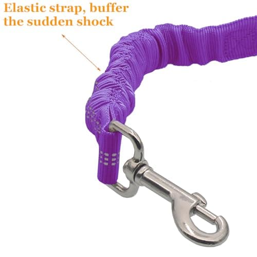 Xundefeng 2x Purple Dog Seat Belts for Cars UK Dog Car Harness Seat Belt Dogs Seatbelt Lead — view 3