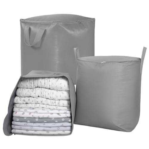 3-Pack 240l Large Moving Bags – Heavy Duty Waterproof Removal Bag with Double Zip Pulls,Ideal for Moving, College Dorms, Loft Storage, Camping,Toys or Holiday Decorations