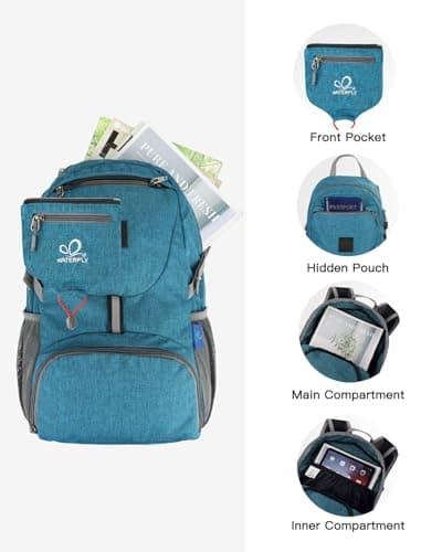 Waterfly Ultra Lightweight Foldable Backpack: 20L Packable Rucksack — view 3
