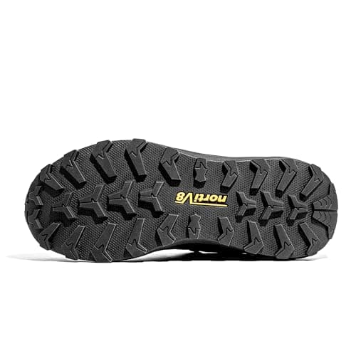 NORTIV 8 Men's Waterproof Hiking Shoes Low Top Lightweight Outdoor Trekking Camping Trail Hiking Shoes,Size 10,Dark Brown,SNHS242M — view 6