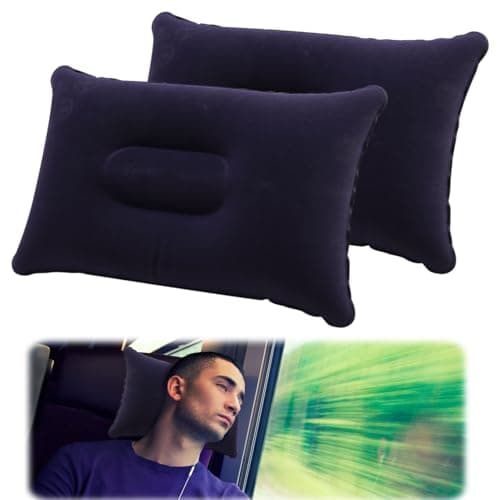 Inflatable Pillows for Camping Travel 2pcs Portable Small Air Pillow