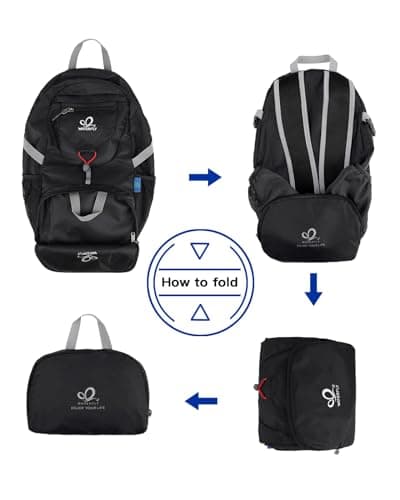 Waterfly Ultra Lightweight Foldable Backpack: 20L Packable Rucksack — view 6