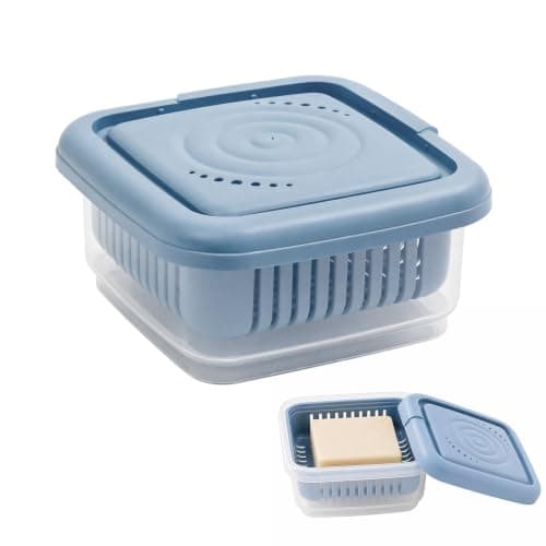 Travel Soap Dish with Lid and Drainage Layer, Leak-Proof Portable Soap Box Case Holder for Shower, Gym, Camping and Bathroom, Compact Shampoo Bar Container