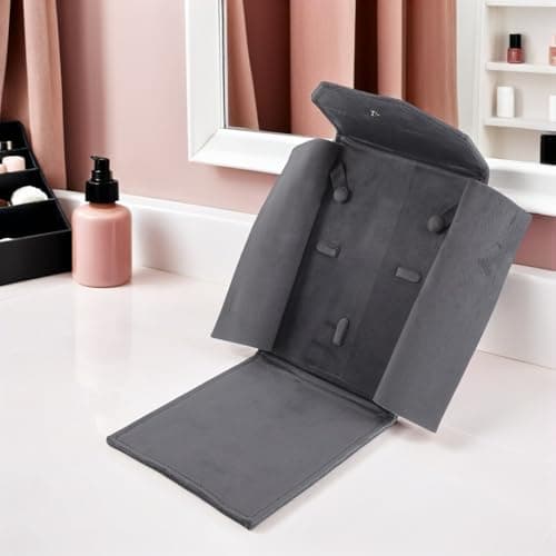 Abaodam Jewelry Storage Bag for Traveling Compact Jewelry Packing Bag Button Closure for Organizing Earrings Rings and Necklaces for Weekend Trips Daily Use — view 6