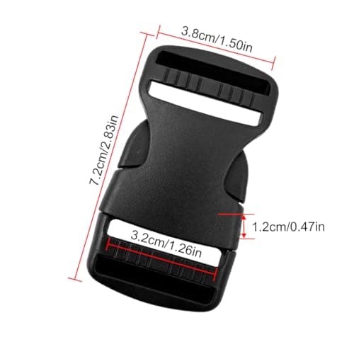 LICQIC Plastic Side Release Buckles, 2 Pcs 32 mm — view 2