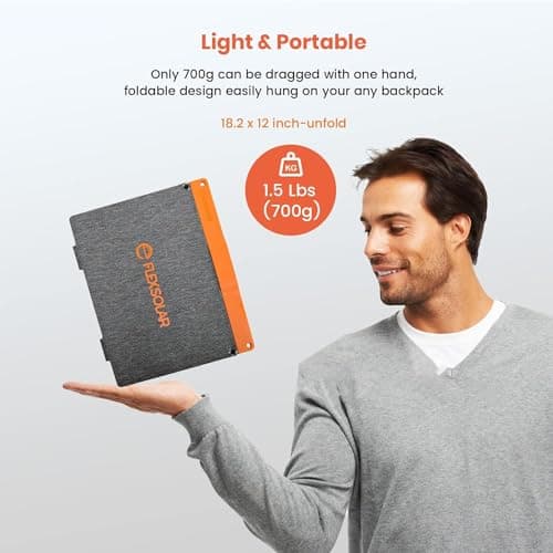 FlexSolar 20W Portable Solar Panel Charger for Camping Foldable Solar Panel — view 6