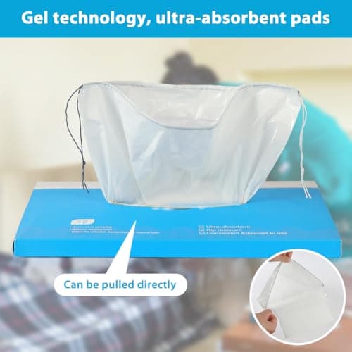 AOGOE Absorbent Sick Bags, 12 Pack Leak Resistant Vomit Bags, Turns Vomit into Gel, 1000ml Portable Sick Bag for Car Travel, Boat or Plane, No Mess Travel Sick Bags for Kids and Pregnancy, Zero Odour — view 4