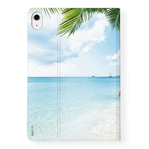 LI-LOVE Case for iPad A16 11 inch 2025 (11th Gen), iPad 10th Generation 10.9 inch 2022, Beach Soft TPU Folio Stand Cover Adjustable Angles Smart Auto Wake Sleep Case — view 2