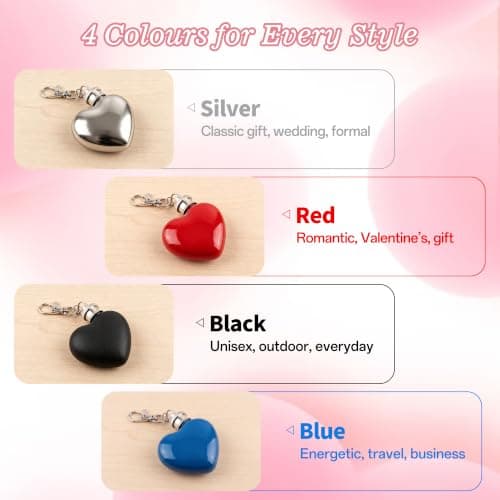 1oz 304 Steel Heart Flask, Silver Leakproof Mini Pocket Bridesmaid Gift — view 5