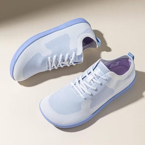 HOBIBEAR Women Barefoot Shoes Men Wide Toe Box Trail Running Mesh Trainers Breathable Comfortable Zero Drop Sole Minimalist for Outdoor Casual Daily Gym Travel Training Walking Purple 5 — view 5