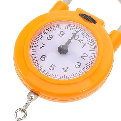 Yellow 10kg Electronic Hanging Scale with Hook for Luggage — view 3