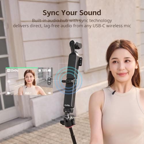 SMALLRIG Osmo Pocket 4P/4/3 Battery Handle for DJI, 5000mAh Power Grip-5705 — view 5