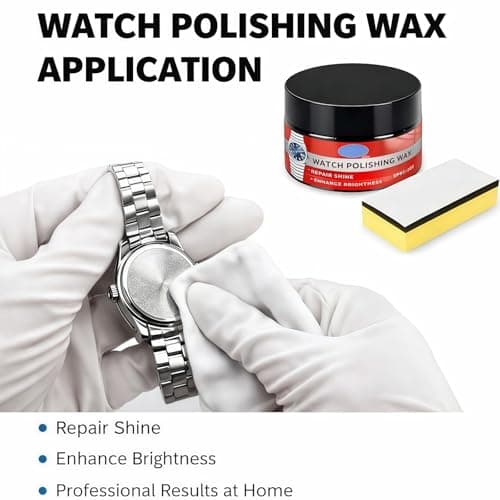 Watch Polishing Kit,Premium Watch Cleaning Kit & Watch Glass Scratch Remover,Watch Polish and Screen Scratch Repair,Polishing & Cleaning Paste with Sponge,Strap & Stainless Steel Scratch Remover,30g — view 4