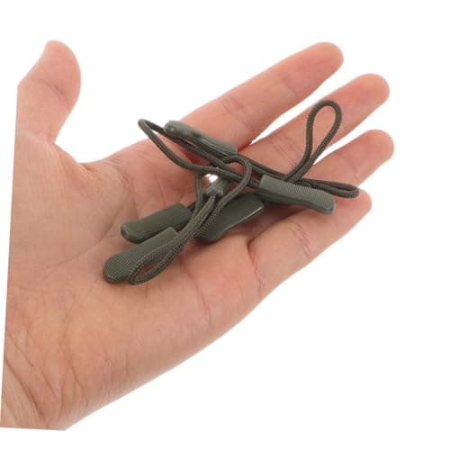 LALAFINA 20pcs Small Zipper Pull Replacement Kit Removable Slip Pulls Head for Backpacks Jackets Luggage Zipper Rope Sewing Repair Accessories — view 4