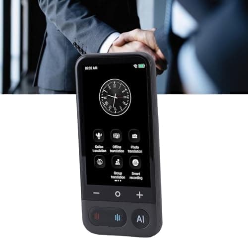Generic Language Translator Device Efficient Multilingual Support for Travel Business ABS Portable WiFi Record Translation for Senior Users — view 2