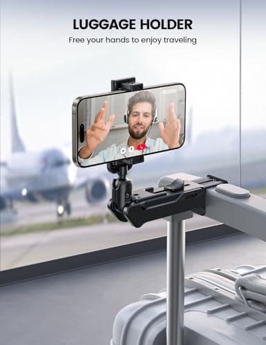 Lamicall Airplane Phone Holder for Travel - [Upgrade Wide Clip] Phone Mount — view 6