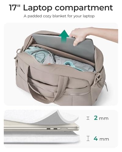 BAGSMART Womens 42L Travel Gym Bag Set, Carry on Hand Luggage Cabin Bag — view 5