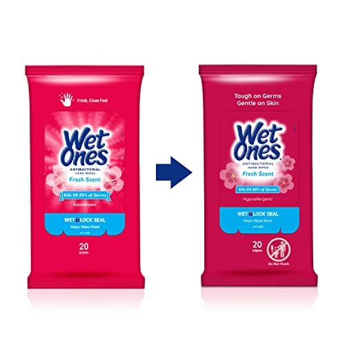 Wet Ones Antibacterial Hand Wipes, 20 Count — view 4