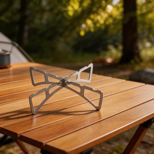 FACAIIO for Compact Stainless Steel Steaming Rack 4 Pack, Foldable Stand Pots, Camping Travel and Daily Cooking, 12.5cm — view 6