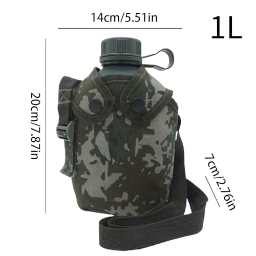 Canteen Water Bottle Insulation Bottle With Camouflage Cover — view 6