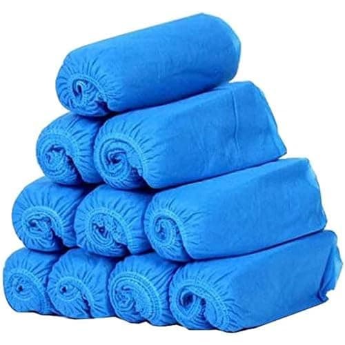 G4GADGET 30 pcs Disposable Shoe Cover Blue Cleaning Overshoes Boot Safety