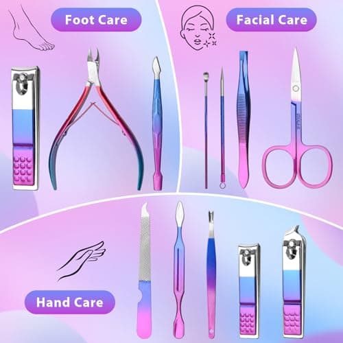 CGBE Manicure Set 12pcs, Professional Nail Clipper Grooming Kit with Case — view 2