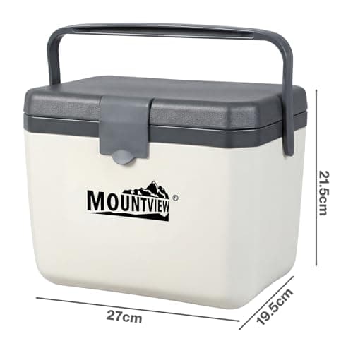 Mountview 6L Cool Box Small with Ice Pack, Insulated Lunch Cooler Box, Leakproof Seal, Heavy Duty Portable Cooler for Work, Travel & Picnics, White — view 2