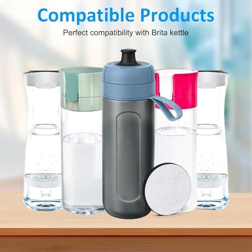 6pcs Water Bottle Filter Discs for Brita Fill and Go Bottles Carafes — view 6