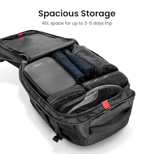 tomtoc 40L Travel Backpack, TSA-Approved Underseat Carry-On Travel Bag — view 2
