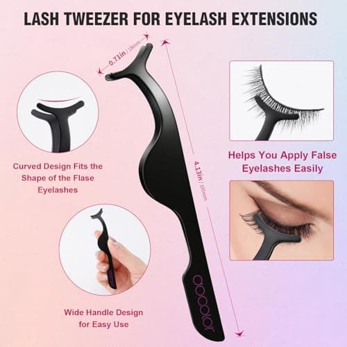 docolor Eyelash Curler Makeup Kit Lash Comb Brow Razor Eye Brush — view 3
