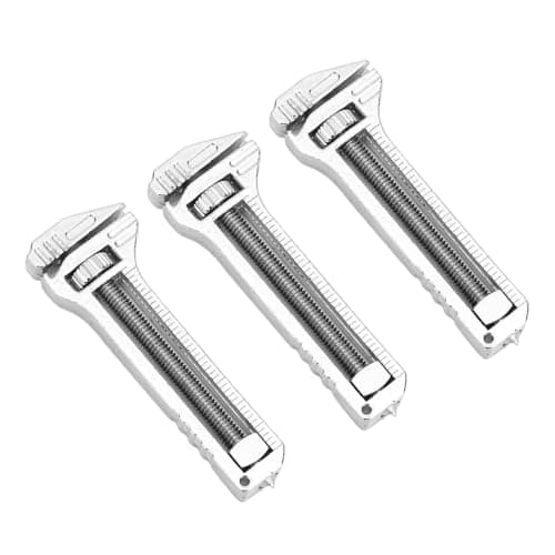 Riuulity Mini Adjustable Multitool Wrench Multi-Purpose Tool Pack of 3 for DIY Outdoor Activities
