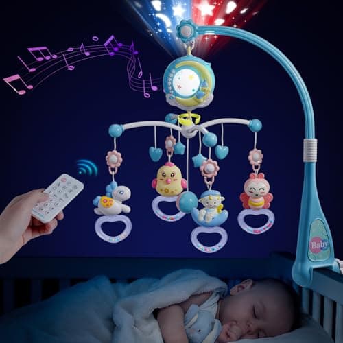 Mini Tudou Baby Cot Mobile with 150 Music & Lights & Timing Function