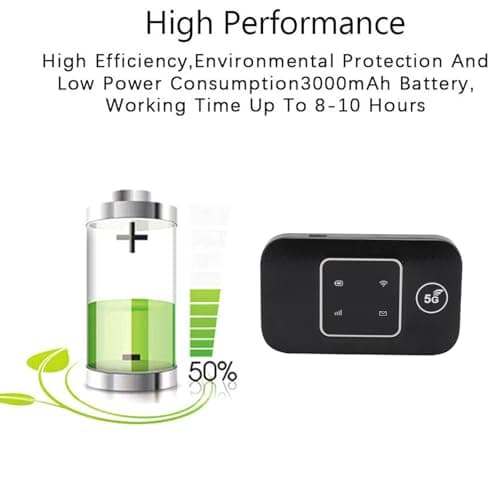 Culnflun Portable Wirelessly Network Hotspot, 4G LTE Mobile Wirelessly Network Hotspot Up to 10 Devices 150Mbps High Speed — view 5