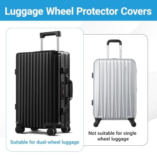 Ruiunchu 40 Pcs Suitcase Wheel Protectors Luggage Covers for 5-7cm Wheels — view 6