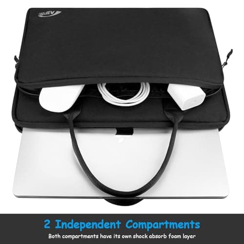 AIPIE Laptop Case 13 13.3 13.6 Inch Work Bag Compatible with MacBook Pro, Air M1 M2 Brifcase 13.4 x 9.5 x 1.6 Inch Bump Absorb Soft Sleeve for Acer ASUS Dell HP Lenovo Surface Chromebook Netbook — view 4